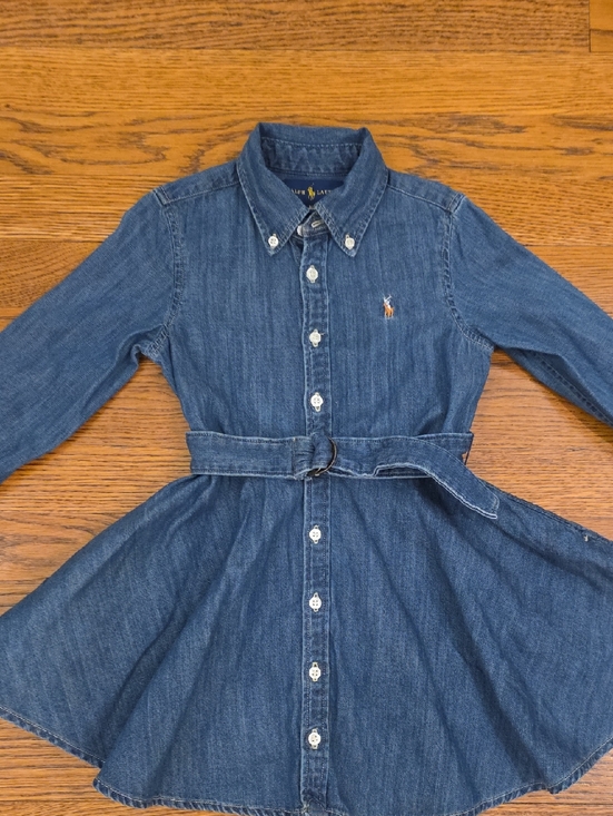 Ralph Lauren Other - Ralph Lauren Navy Label Denim Shirt - Yellow Logo